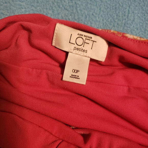 Pink Pattern Ann Taylor Loft Dress - Picture 4 of 4